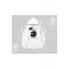 Midnight Petals Kedi Baskılı Kapşonlu Sweatshirt