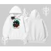 Midnight Petals Kedi Baskılı Kapşonlu Sweatshirt