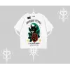 Midnight Petals Kedi Baskılı Oversize Tshirt