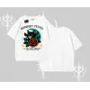 Midnight Petals Kedi Baskılı Oversize Tshirt
