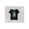 Missing Cat Baskılı Kayık Yaka Tshirt