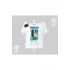 Missing Cat Baskılı Kayık Yaka Tshirt