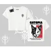 Modern Kedi Temalı Arka Baskılı Babby Tee Tshirt