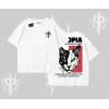 Modern Kedi Temalı Arka Baskılı Oversize Tshirt