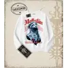 MOLTSKIN   Oversize Unisex Bisiklet Yaka Sweatshirt