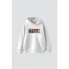 Mrvl Baskılı Oversize Unisex Beyaz