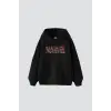 Mrvl Baskılı Oversize Unisex Siyah