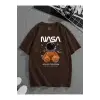 Nasa Baskılı Oversize Unisex T-Shirt