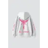 Nirvana In Utero Pembe Baskılı Oversize Unisex Beyaz