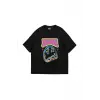 Nirvana Smile Baskılı Oversize Unisex Siyah