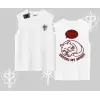 Not Lazy Saving My Spirit Kedi Baskılı Kolsuz Tshirt