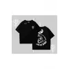Not Lazy Saving My Spirit Kedi Baskılı Oversize Tshirt
