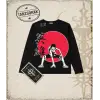 One Piece Anime Karakterleri  Biskilet Yaka  Long Sleeve Beyaz