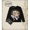 One Piece Anime Karakterleri  Biskilet Yaka  Long Sleeve Beyaz
