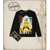 One Piece Anime Karakterleri  Biskilet Yaka  Long Sleeve Beyaz