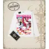 One Piece Anime Karakterleri  Biskilet Yaka  Long Sleeve Beyaz