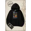 One Piece Anime Karakterleri  Oversize Unisex Kapşonlu Sweatshirt Beyaz