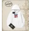 One Piece Anime Karakterleri  Oversize Unisex Kapşonlu Sweatshirt Beyaz