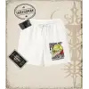 One Piece Anime Karakterleri  Unisex Şort Beyaz