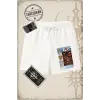 One Piece Anime Karakterleri  Unisex Şort Beyaz