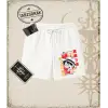 One Piece Anime Karakterleri  Unisex Şort Beyaz