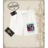 One Piece Anime Karakterleri  Unisex Şort Beyaz