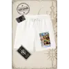 One Piece Anime Karakterleri  Unisex Şort Beyaz