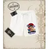 One Piece Anime Karakterleri  Unisex Şort Beyaz