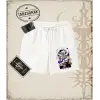 One Piece Anime Karakterleri  Unisex Şort Beyaz