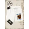 One Piece Anime Karakterleri  Unisex Şort Beyaz