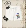 One Piece Anime Karakterleri  Unisex Şort Beyaz