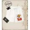 One Piece Anime Karakterleri  Unisex Şort Beyaz