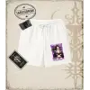 One Piece Anime Karakterleri  Unisex Şort Beyaz