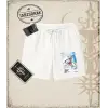One Piece Anime Karakterleri  Unisex Şort Beyaz
