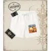 One Piece Anime Karakterleri  Unisex Şort Beyaz