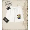One Piece Anime Karakterleri  Unisex Şort Beyaz