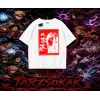 Orochimaru Naruto Anime Karakter Oversize Unisex Tişört Beyaz