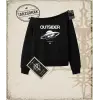 OUTSIDER Kadın Kayık Yaka Sweatshirt