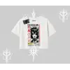 Oversize Crop Tshirt Anime Devils Girl Japanese Style Baskılı