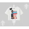 Oversize Crop Tshirt Anime Hiker Girl Balance Is Everything Baskılı