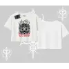Oversize Crop Tshirt Crowned Lion Rock Authority Myth