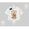 Oversize Crop Tshirt Cute Capybara Enjoying Ramen Noodles Artwork