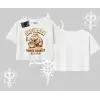 Oversize Crop Tshirt Cute Capybara Enjoying Ramen Noodles Artwork