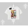 Oversize Crop Tshirt Fake Smile Mood Ayıcık Grafik Baskılı