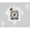 Oversize Crop Tshirt Fossilized Skull Underground Archive