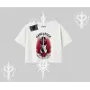 Oversize Crop Tshirt Hard Rock Winged Guitar Rebellion