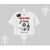 Oversize Crop Tshirt Japon Mutfağı Umami Temalı Baskılı