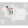 Oversize Crop Tshirt Japon Mutfağı Umami Temalı Baskılı