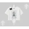 Oversize Crop Tshirt Noodle Theory Hand Drawn Concept