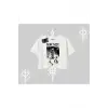 Oversize Crop Tshirt Punk Rock Chaos Skeleton Riot